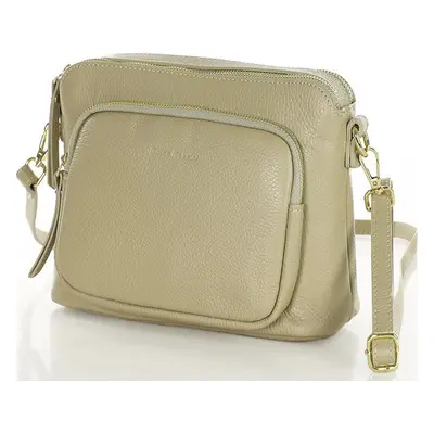 MARCO MAZZINI BÉŽOVÁ DVOUKOMOROVÁ CROSSBODY KABELKA (L254B)