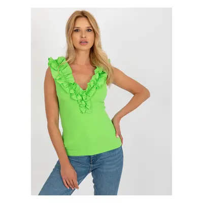 Světle zelený top bez rukávů NM-BZ-JX-08909.25-light green