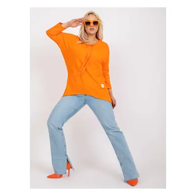 Oranžová halenka s 3/4 rukávy RV-BZ-7792.41P-orange