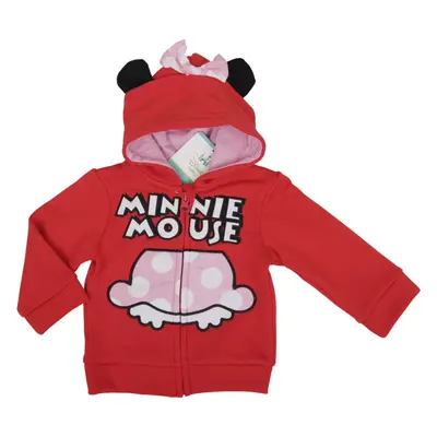 Minnie Mouse červená mikina s kapucí