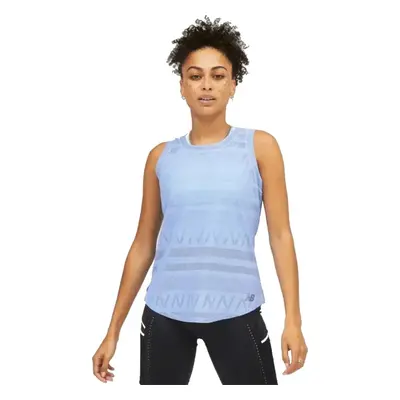 Světle modré sportovní tílko New Balance Q Speed Jacquard Tank WT13276VVO