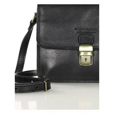 MARCO MAZZINI ČERNÁ ČTVERCOVÁ CROSSBODY KABELKA (L250C)