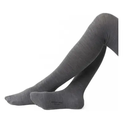 ŠEDÉ DÁMSKÉ MERINO PUNČOCHY - M/L 168-182 - ART.130 JB003, SIZE M/L 168 - 182 GRAY