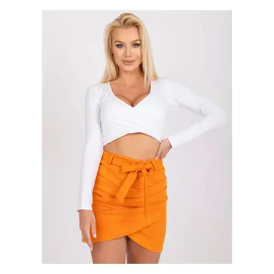 BÍLÝ ZAVINOVACÍ CROP TOP PAOLA -RV-BZ-7682.47-WHITE