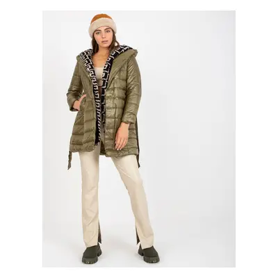 Khaki prošívaná zateplená bunda -AI-KR-TR8265.98P-khaki