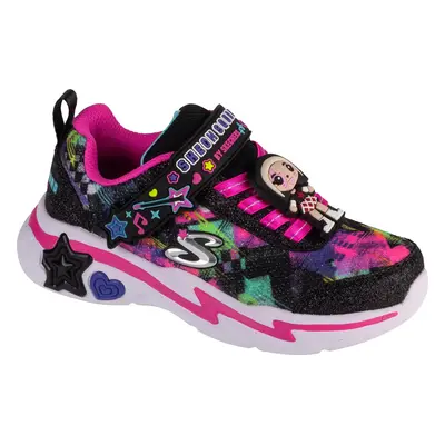 Barevné dívčí tenisky Skechers Snuggle Sneaks - Skech Squad 302214L-BKMT