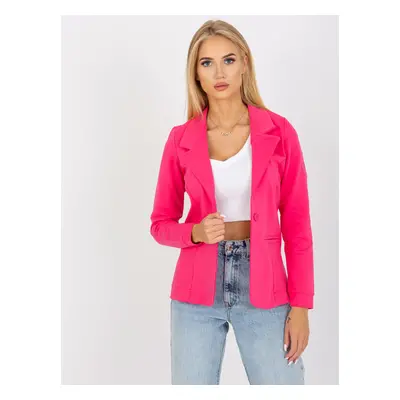 Neonově růžové ležérní sako TW-ZT-OB034.12-fluo pink