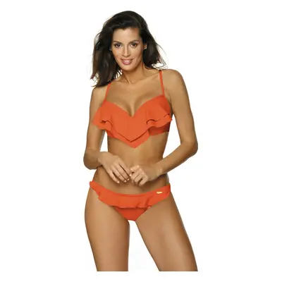 Oranžové volánkové push-up bikiny Matylda Portland M-469 (15)