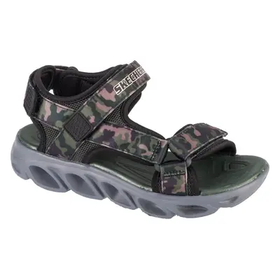 Tmavé maskáčové chlapecké sandály Skechers Hypno-Splash - Sun Breaks 400077L-BKOL