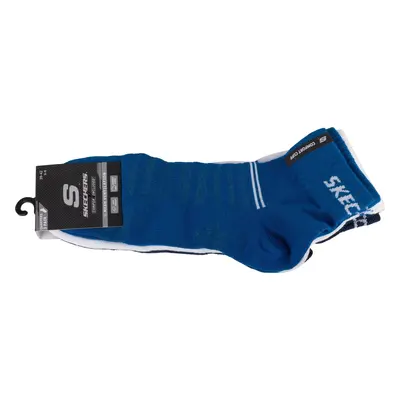 Modrý set ponožek Skechers 3PPK Mesh Ventilation Socks SK43022-5608