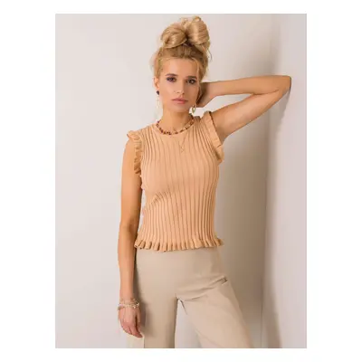 Béžová dámská halenka 178-BZ-2907.89-beige