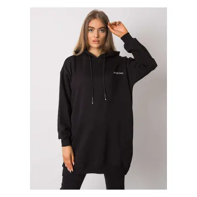 Černá dámská oversize mikina s kapucí RV-BL-7097.26-black