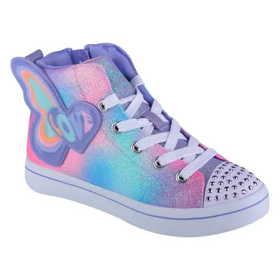 Růžovo-fialové kotníkové tenisky Skechers Twi-Lites 2.0-Butterfly Love 314450L-LVMT