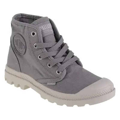 ŠEDÉ DÁMSKÉ KOTNÍKOVÉ TENISKY PALLADIUM PAMPA HI 92352-071-M