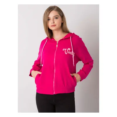 Fuchsiová mikina na zip -FA-BL-7239.23X-fuchsia