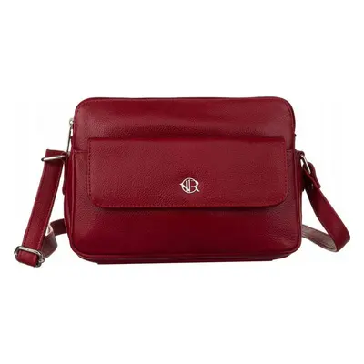 ROVICKY VÍNOVÁ CROSSBODY TAŠKA SE STŘÍBRNÝM KOVÁNÍM R-TSL-10-CPDM