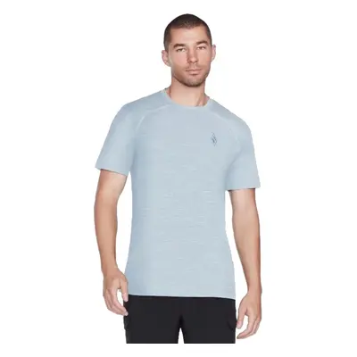 Šedé tričko Skechers On the Road Tee M2TS209-LTBL