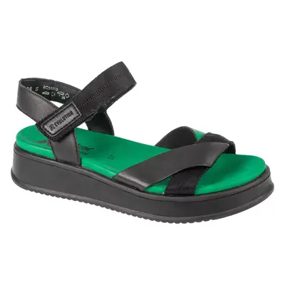 Černo-zelené dámské sandály Rieker Sandals W0851-00