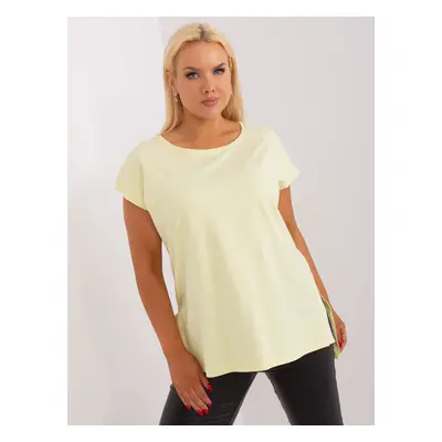 Světle žlutá basic halenka RV-BZ-8850.98-light yellow