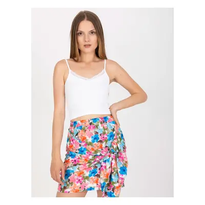 BÍLÝ CROP TOP KRAJKOU RV-TP-7988.09-WHITE