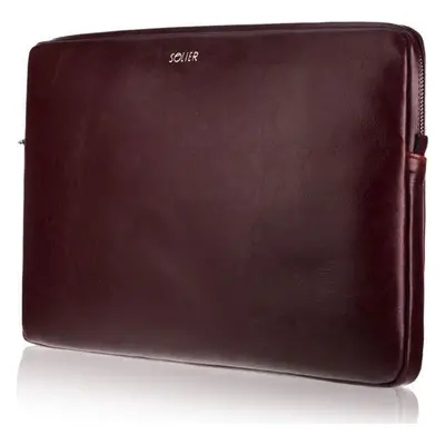 KOŽENÉ VÍNOVÉ POUZDRO NA NOTEBOOK 13" SA23 13CALI BURGUNDY