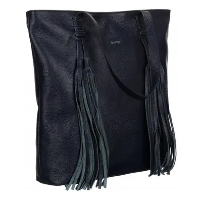 Rovicky tmavě modrá shopper kabelka s třásněmi Rovicky TWR-164 dark blue