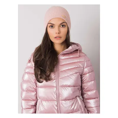 Pudrová dámská čepice -JK-CZ-21.96-light pink