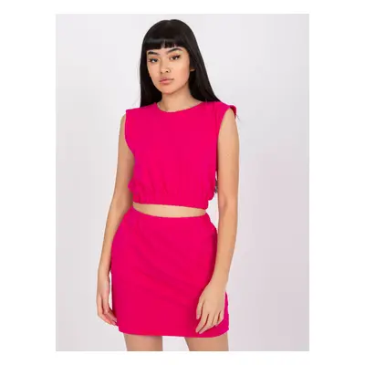 Fuchsiový komplet sukně a topu Ally RV-KMPL-7548.29X-fuchsia pink