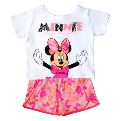 Bílo-růžový dívčí set Minnie Mouse Disney