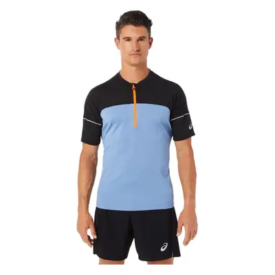 Modro-černé sportovní tričko ASICS Fujitrail Top Tee 2011B895-412