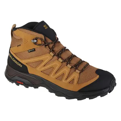 Hnědá kotníková obuv Salomon X Ward Leather Mid GTX 471818