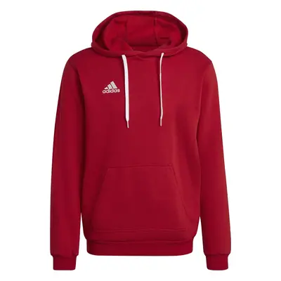 Červená pánská mikina adidas Entrada 22 Sweat Hoodie H57514