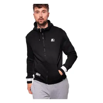 Černá pánská mikina Starter Man Blouse Zip Hoodie SMG-004-BD-200