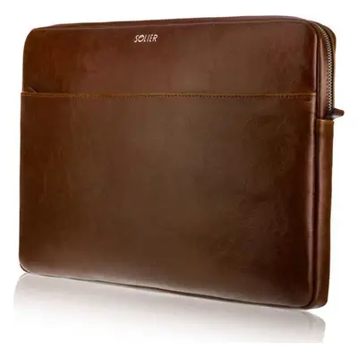 Hnědé kožené pouzdro pro notebook 15" SA24A 15CALI VINTAGE BROWN