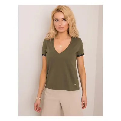 Zelené dámské tričko TW-TS-G-049.62P-khaki