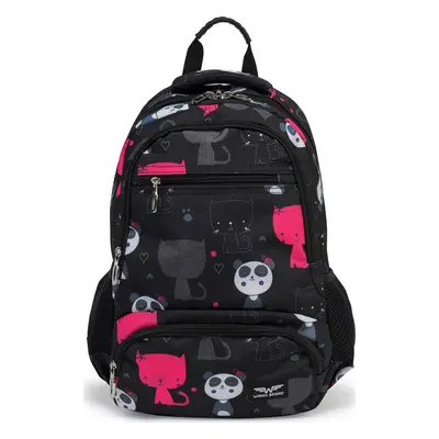 Černý batoh s pouzdrem - Panda BP20-01 BACKPACK BLACK PANDA