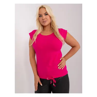 Tmavě růžové triko se stahovacími šňůrkami RV-BZ-8929.04P-dark pink