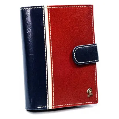 Rovicky Modro-červená peněženka se zapínáním L124 326L-RBA-D NAVY-RED