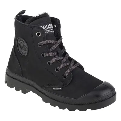 ČERNÉ ZATEPLENÉ KOTNÍKOVÉ TENISKY PALLADIUM PAMPA HI ZIP WL 95982-010-M