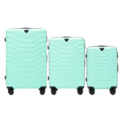 Mintová 3dílná PEAFOWL PEA01, Set of 3 suitcases (L,M,S) Wings, Light green