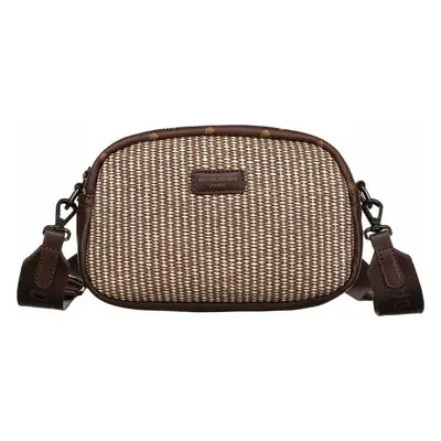 David Jones hnědá vzorovaná crossbody kabelka 6875-1