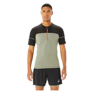 Zeleno-černé sportovní tričko ASICS Fujitrail Top Tee 2011B895-300