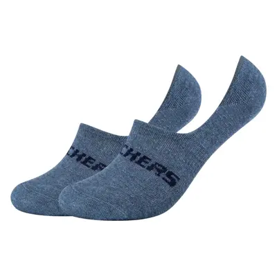 Tmavě modré nízké ponožky - 2 páry Skechers 2PPK Mesh Ventilation Footies Socks SK44008-5500