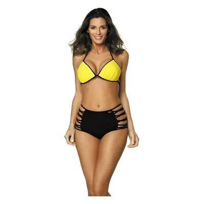 Žluto-černé stylové bikiny Lisa Primula M-471 (4)