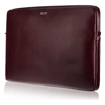 KOŽENÉ VÍNOVÉ POUZDRO PRO NOTEBOOK 15" SA23A 15CALI BURGUNDY