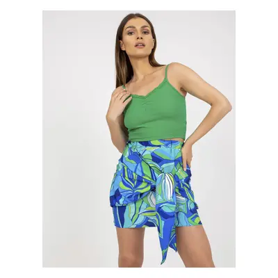 ZELENÝ BASIC CROP TOP -RV-TP-7988.09-GREEN