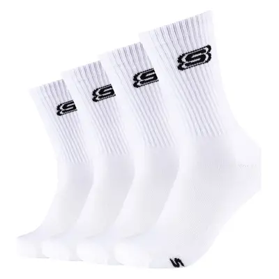 Bílé polstrované tenisové ponožky Skechers 2pk Tennis Cushioned Socks SK41041-1000