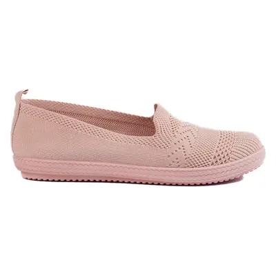 RŮŽOVÉ TEXTILNÍ SLIP-ON JM-763RO