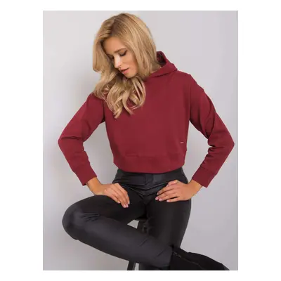 Dámská vínová krátká mikina TW-BL-G-046.99-winered