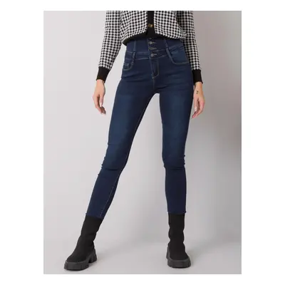 Tmavě modré dámské skinny džíny NM-SP-L56.71-dark blue